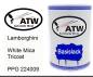 Preview: Lamborghini, White Mica Tricoat, PPG 224009: 500ml Lackdose, von ATW Autoteile West.